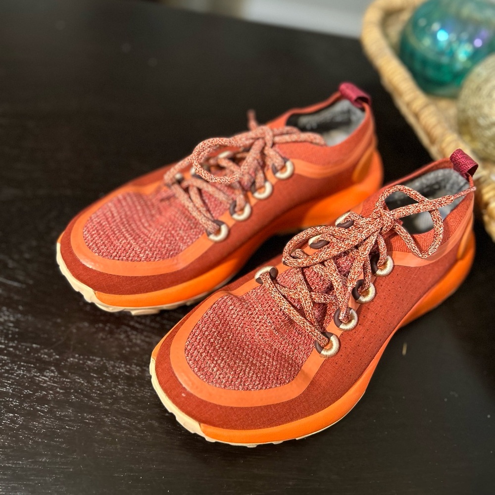 Allbirds Trailrunner SWT Diablo Orange Cream Sneakers Size 8.5 - Picture 4 of 12